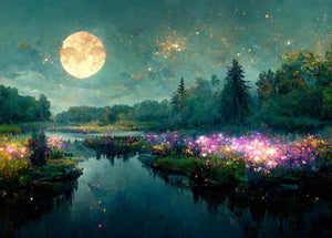Moon River - Mint Decoupage Paper additional product image 2