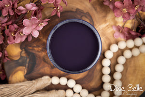 Aubergine Dixie Belle Chalk Mineral Paint styled furniture inspiration
