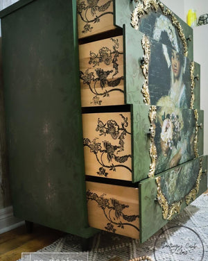 Beautiful Portrait A1 Decoupage Fiber Paper | Vintage Art - image 4