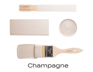 Champagne Fusion paint flat lay