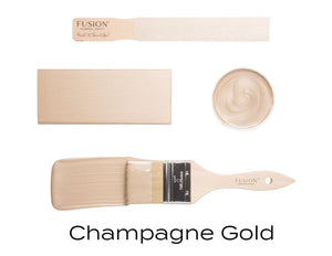 Champagne Gold Fusion paint flat lay