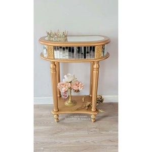 Gold Digger Dixie Belle Moonshine Metallics painted furniture inspiration