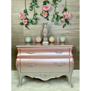 Silver Bullet Dixie Belle Moonshine Metallics painted furniture inspiration