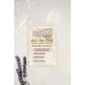 Dixie Belle Scrubby Soap Goat Milk and Lavender styled