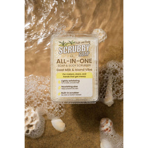 Dixie Belle Scrubby Soap Island Vibe Goat Milk styled