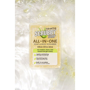 Dixie Belle Scrubby Soap Olive Oil and Aloe styled