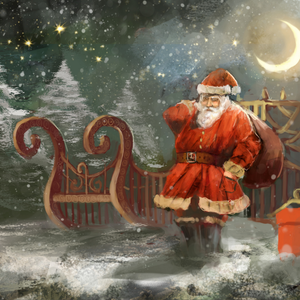 Santa Claus - Mint Decoupage Paper product image