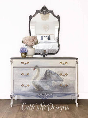 White Swan Mint Decoupage Paper product image 6