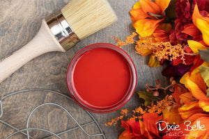Barn Red Dixie Belle Chalk Mineral Paint styled furniture inspiration