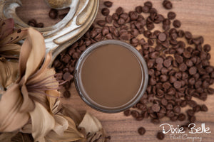 Chocolate Dixie Belle Chalk Mineral Paint styled furniture inspiration