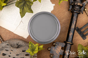 Hurricane Gray Dixie Belle Chalk Mineral Paint styled furniture inspiration