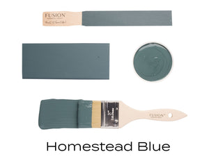 Homestead Blue Fusion paint flat lay