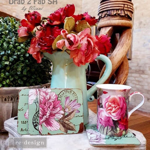 Dreamy Florals Small Transfer | Floral Furniture Transfer