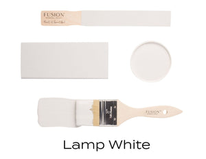 Lamp White Fusion Mineral Paint - Matte Finish Furniture & Cabinet Paint - Pint Size