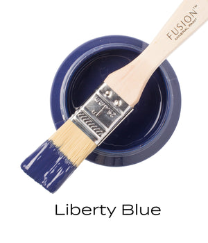 Liberty Blue Fusion Mineral Paint - Matte Finish Furniture & Cabinet Paint - Pint Size