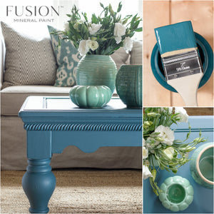 Seaside Fusion Mineral Paint - Coastal Blue Matte Furniture & Cabinet Finish - Pint Size