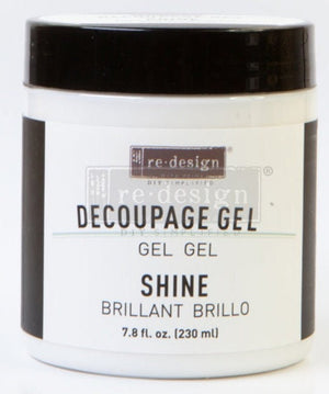 Decoupage Varnish Shine – 1 JAR, 230ML - Perfect for Redesign Decoupage Tissue Paper, Free Shipping Eligible
