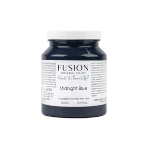 Midnight Blue Fusion Mineral Paint - Matte Furniture & Cabinet Paint - Pint Size