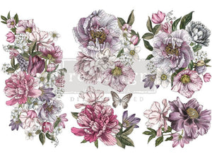 Dreamy Florals Small Transfer | Floral Furniture Transfer
