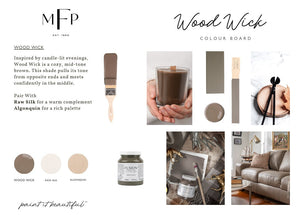 Wood Wick Fusion Mineral Paint - Matte Furniture & Cabinet Paint - Pint Size