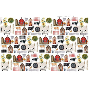 Farm to Table Decoupage Paper 19"x30" Redesign with Prima - Farmhouse Decor