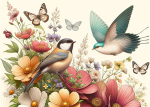 The Friendly Garden A1 Furniture Decoupage Paper - MINT by Michelle