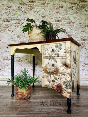 Pale Blossom Furniture Decoupage Paper - MINT by Michelle Large A1 Sheet