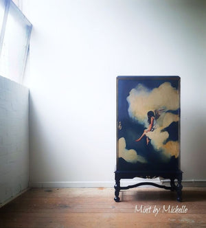 Angel in the Clouds Decoupage Paper - Mint by Michelle