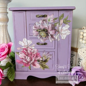 Dreamy Florals Small Transfer | Floral Furniture Transfer