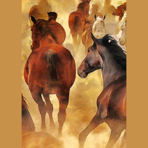 Herd of Horses Furniture Decoupage Paper - MINT by Michelle Decoupage
