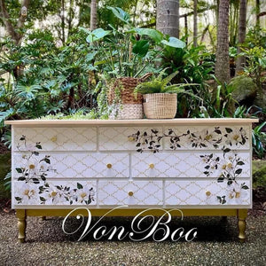 White Magnolia Small Transfer | Magnolia Furniture Transfer