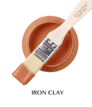 Iron Clay Fusion Mineral Paint - Matte Furniture & Cabinet Paint - Pint Size
