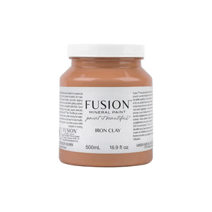 Iron Clay Fusion Mineral Paint - Matte Furniture & Cabinet Paint - Pint Size