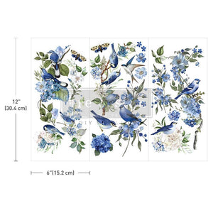 Garden Whispers Small Transfer | Floral Furniture Transfer