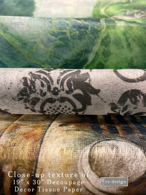 Petals in Prose Furniture Decoupage Paper - Redesign with Prima Fiber Tissue Sheet