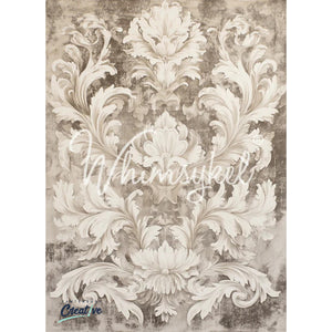 Neutral Baroque Furniture Decoupage Paper, Whimsykel Designs Tissue Paper