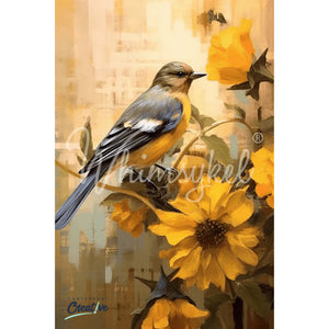 October Bluebird Furniture Decoupage Paper, Whimsykel Designs
