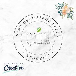 White Horses A1 Decoupage Paper - MINT by Michelle Furniture Decoupage