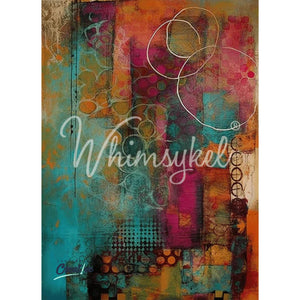 Colorful Echoes Furniture Decoupage Paper, Whimsykel Designs Tissue Paper