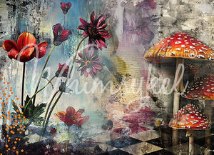 Whimsykel Wonderland Furniture Decoupage Paper, Whimsykel Designs Tissue Sheet