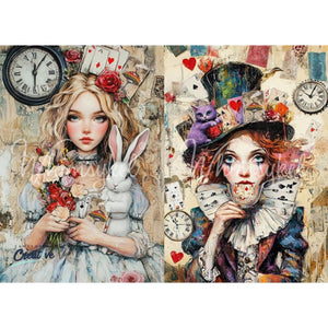 Allison Mattie Duo Furniture Decoupage - Whimsykel Designs Tissue Paper - Whimsical Wonderland