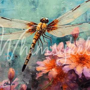 Dragonfly Dance Furniture Decoupage - Whimsykel Designs Tissue Paper - Spring Flowers