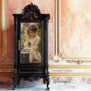 Rosewater Fountain Furniture Decoupage Paper - Whimsykel Designs Tissue Sheet