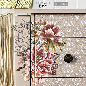 Exotica Small Transfer | Exotic Floral Furniture Transfer