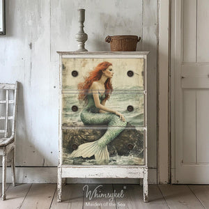 Maiden of the Sea Furniture Decoupage Paper, Whimsykel Designs Tissue Sheet
