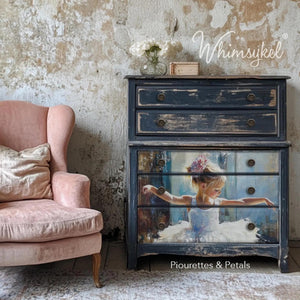 Pirouettes & Petals Furniture Decoupage Paper - Whimsykel Designs Tissue Sheet