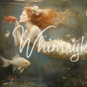Mermaid Kisses Furniture Decoupage Paper - Whimsykel Designs Tissue Sheet