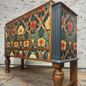 Stained Glass Furniture Decoupage Paper - MINT by Michelle Large A1 Sheet