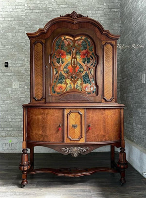 Stained Glass Furniture Decoupage Paper - MINT by Michelle Large A1 Sheet
