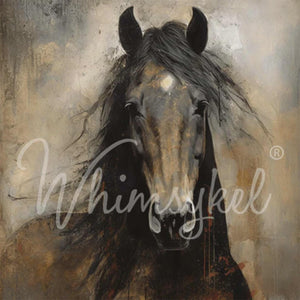 Heart Horse Furniture Decoupage - Whimsykel Designs Tissue Paper - Farmhouse Decor